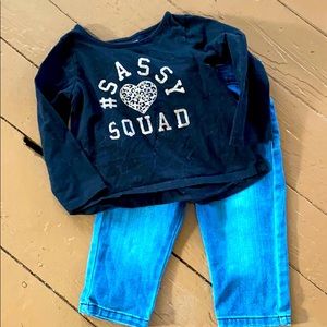 Children’s Place Shirt and Garanimals Pants sz 18m